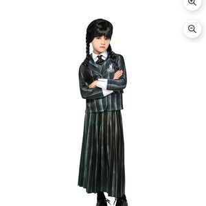 Girl's Black and White Wednesday Costume